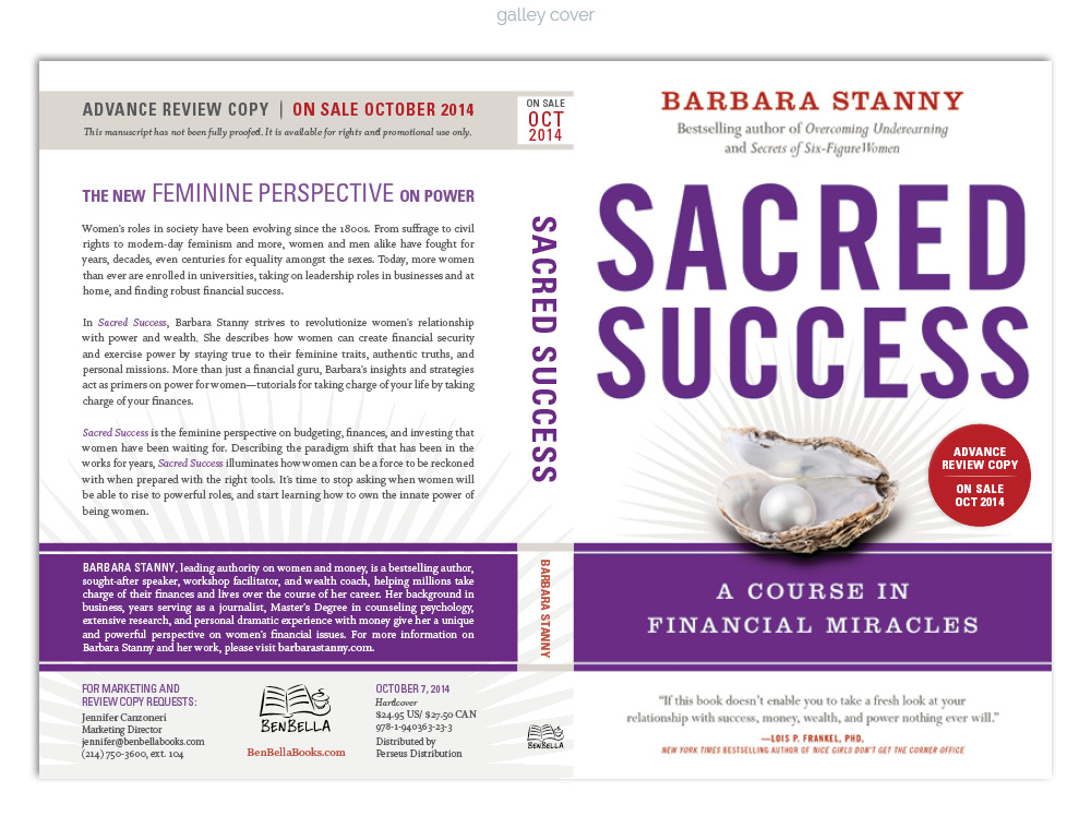 Sacred Success Galley Cover